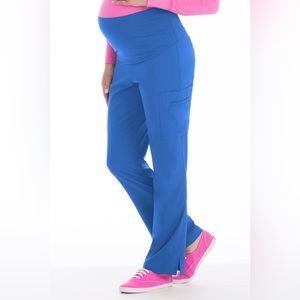Med couture Maternity royal blue scrub pants